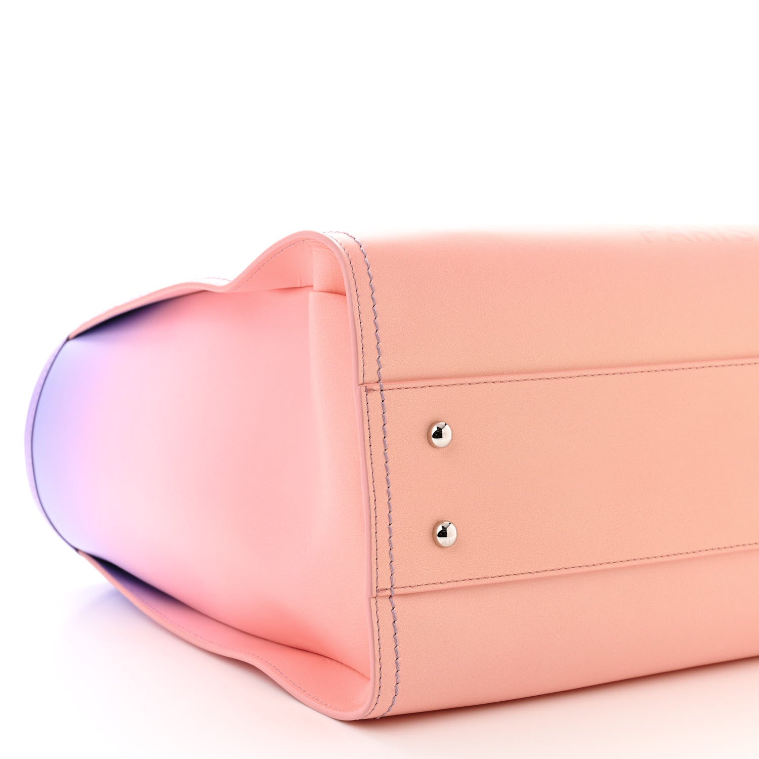 Chanel Shaded Calfskin Medium Deauville Tote Light Purple Pink Coral 10 of 12