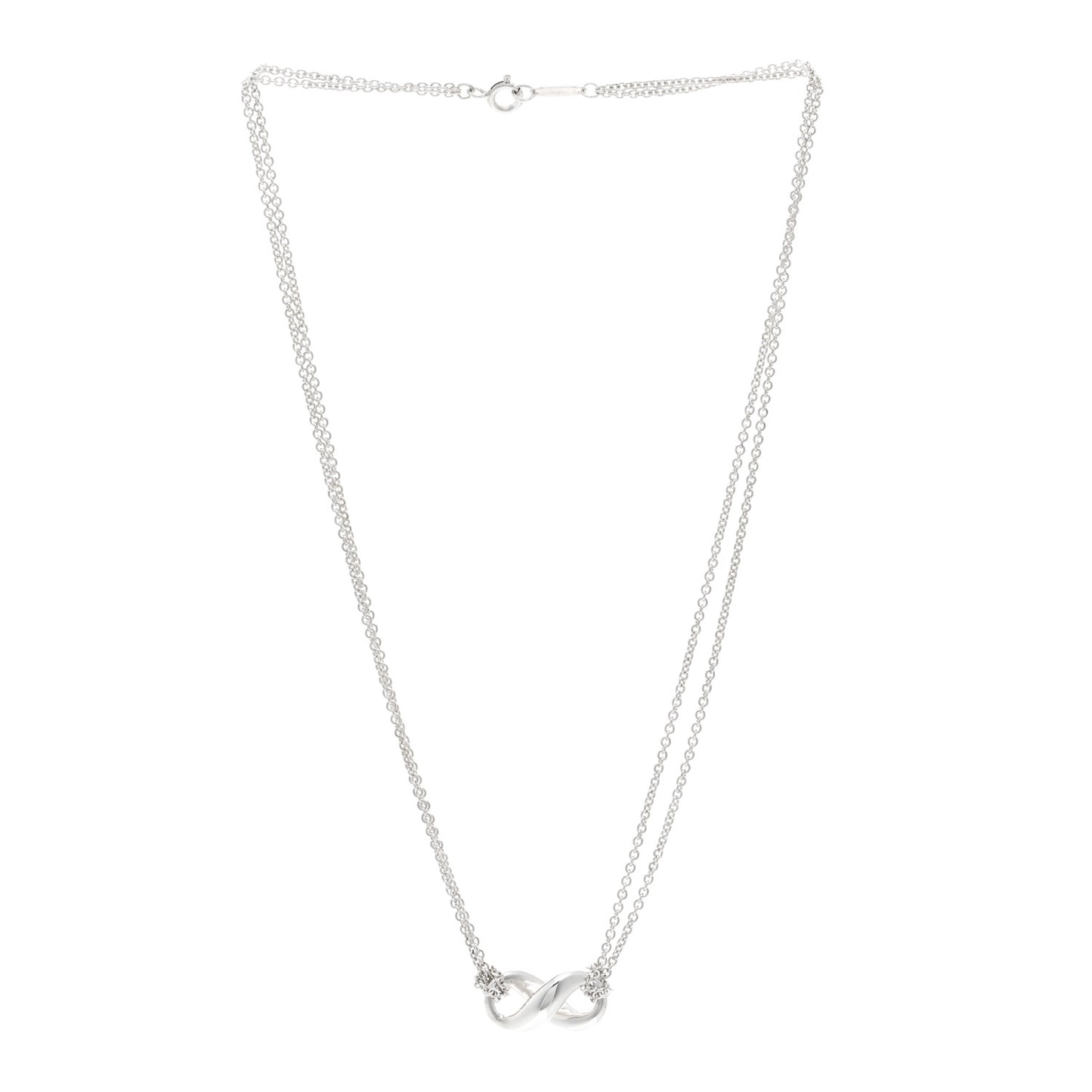 Sterling Silver Figure 8 Pendant Necklace