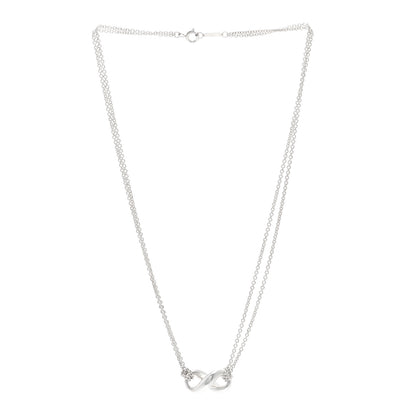Tiffany Sterling Silver Figure 8 Pendant Necklace 3 of 4