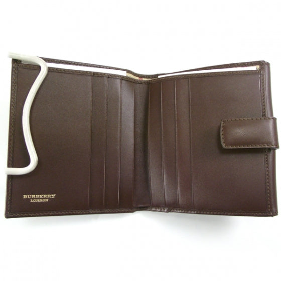 Burberry Leather Nova Check Wallet Brown 5 of 8