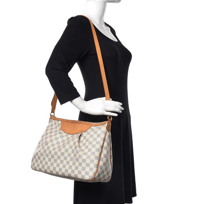 Louis Vuitton Damier Azur Siracusa MM 2 of 19
