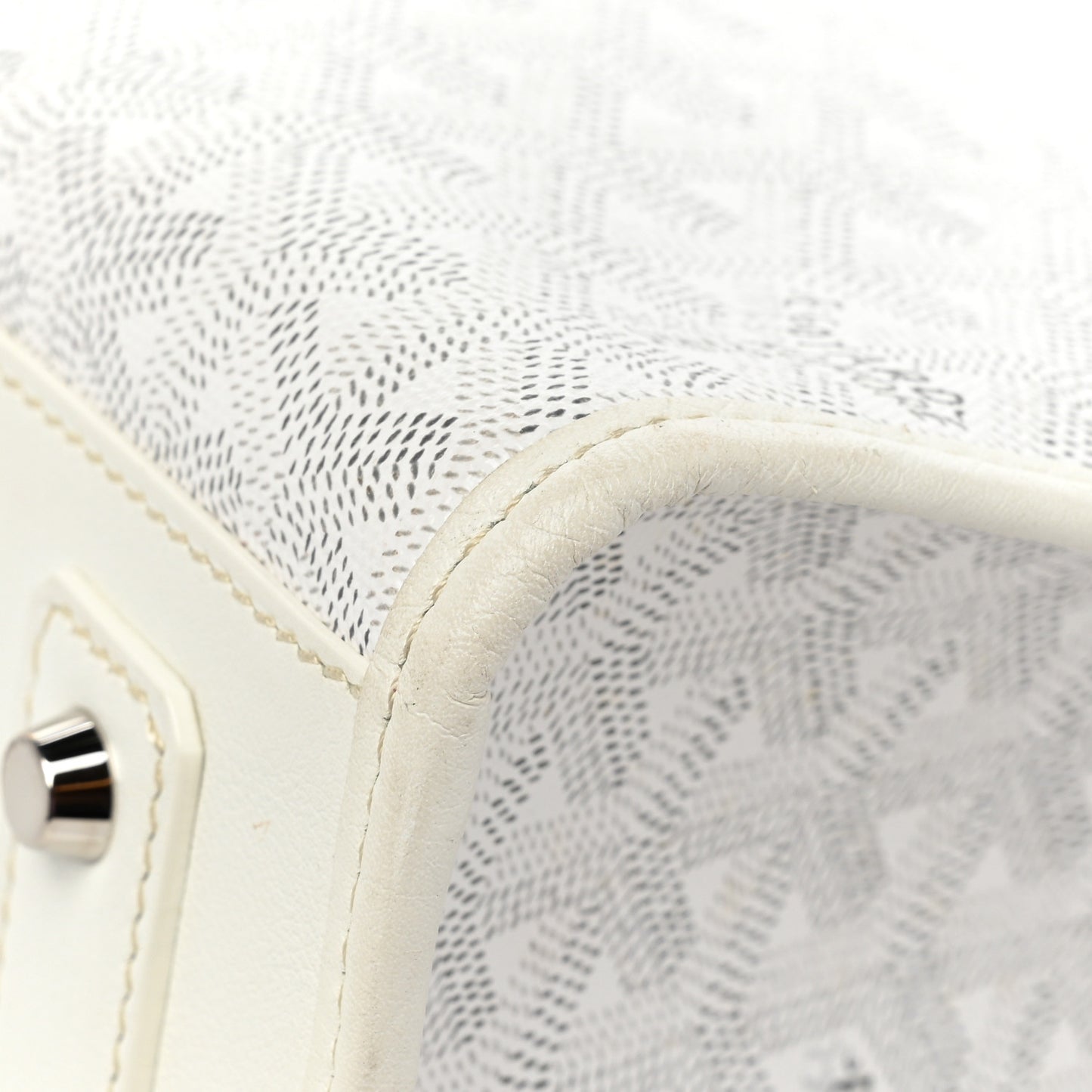 Goyardine Marquises Tote White