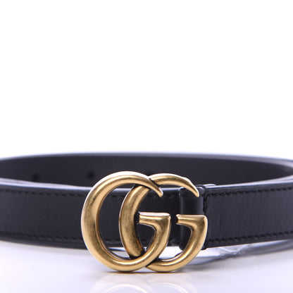Gucci Calfskin Double G 20mm Belt 70 28 Black 5 of 8