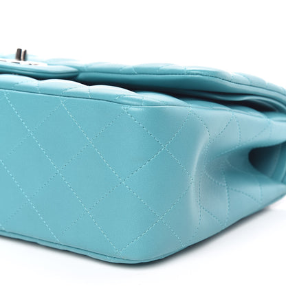 Chanel Lambskin Quilted Jumbo Double Flap Turquoise 9 of 9