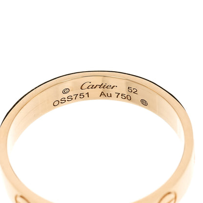 Cartier 18K Yellow Gold 3.5mm LOVE Wedding Band Ring 52 6 4 of 5