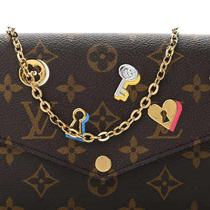 Louis Vuitton Monogram LV Love Lock Pochette Felicie Chain Wallet 10 of 11