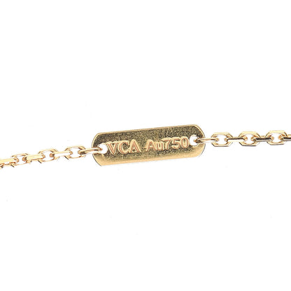 Van Cleef & Arpels 18K Yellow Gold Mother of Pearl Vintage Alhambra Pendant Necklace 5 of 7