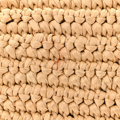 Prada Yarn Raffia Effect Crochet Embroidered Logo Tote Naturale 10 of 10