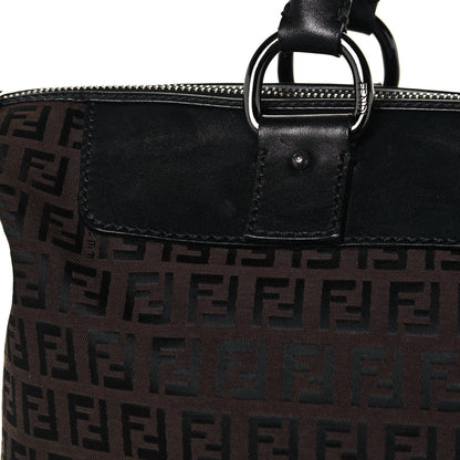 Fendi Zucchino Tote Dark Brown 12 of 13