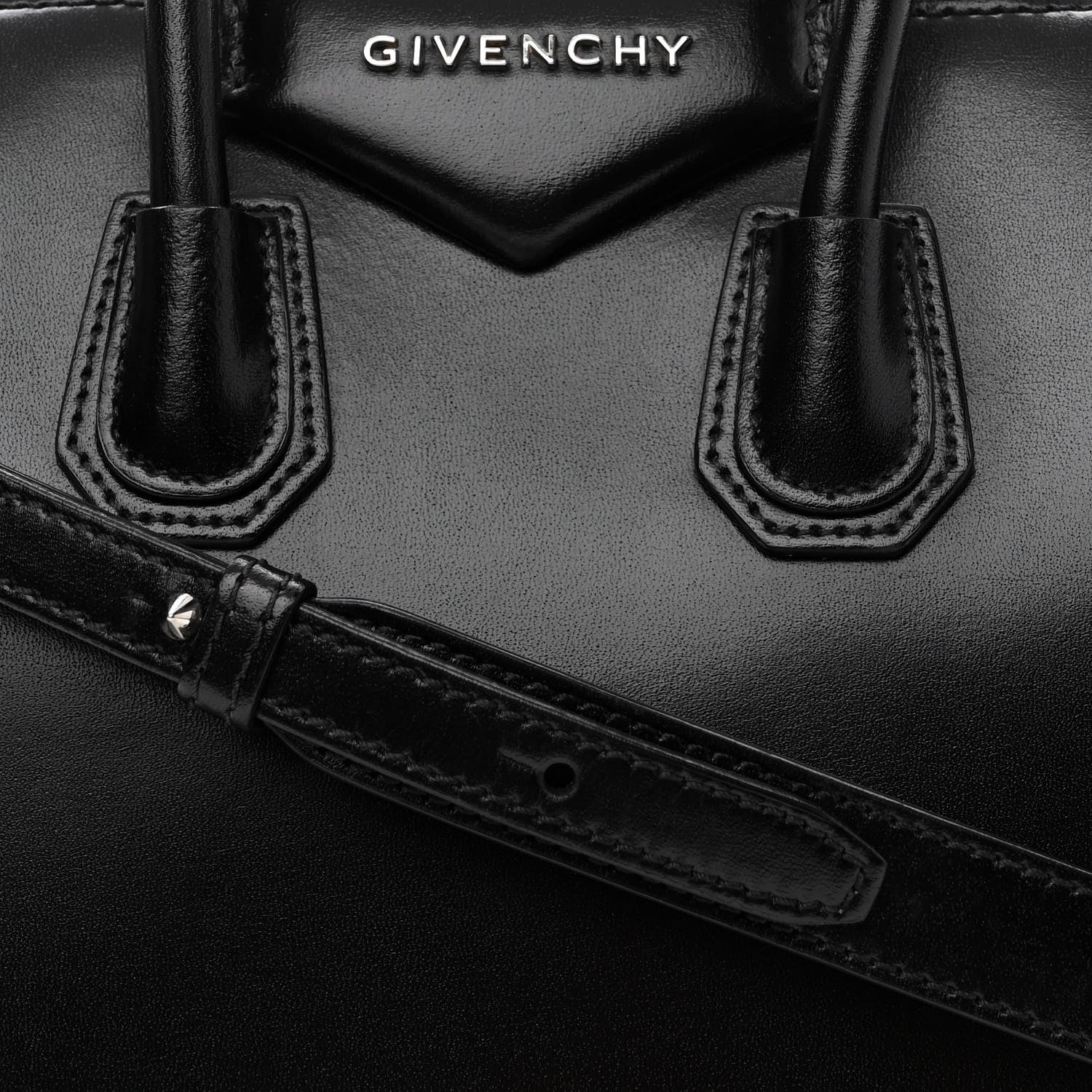 Givenchy Shiny Lord Calfskin Mini Antigona Black 7 of 9