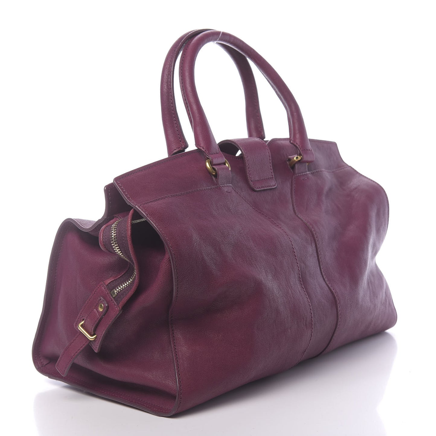 Sheepskin Medium Cabas ChYc Black Cherry