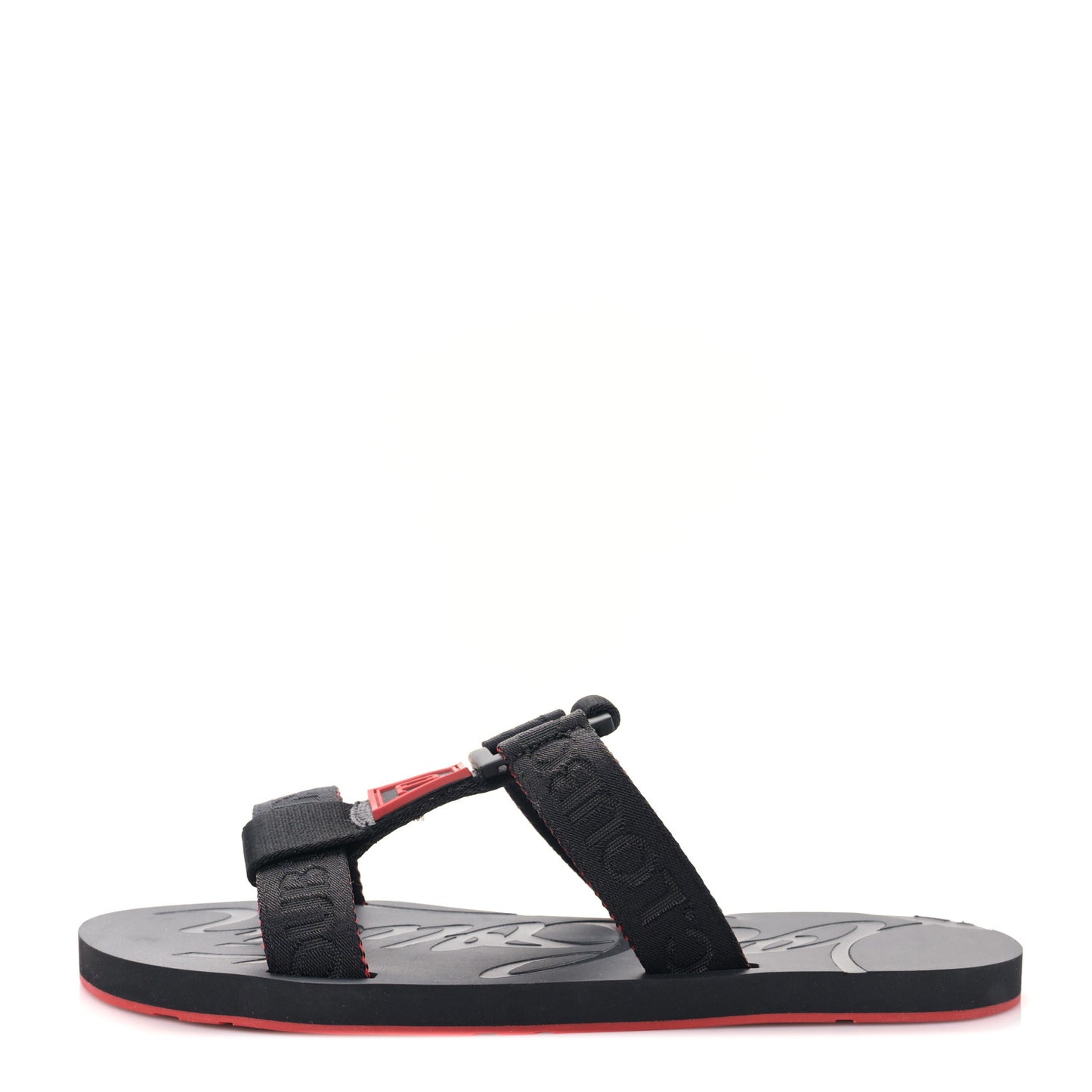 Rubber Surf Mens Flat Sandal 40 Black