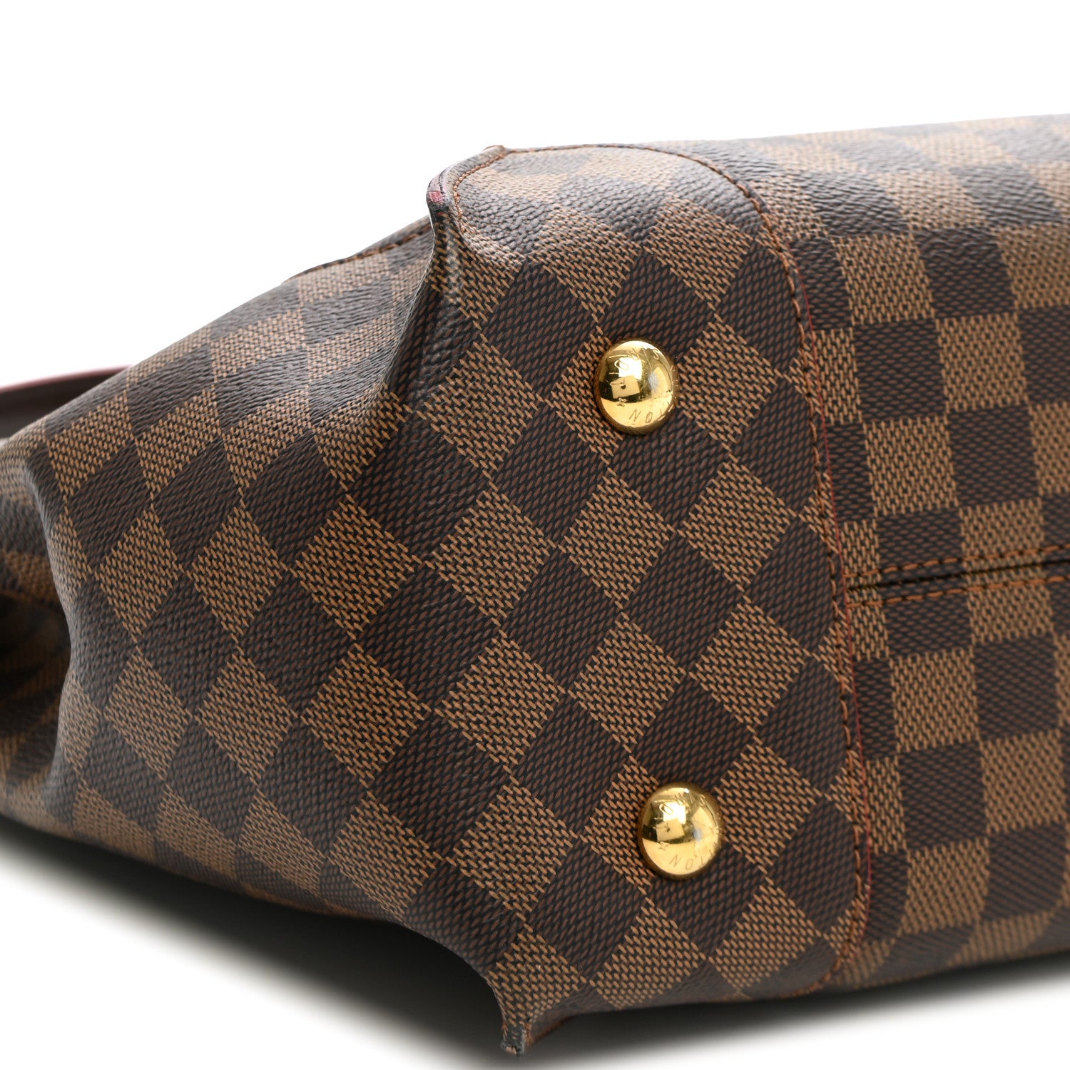 Louis Vuitton Damier Ebene Caissa Hobo Cherry 7 of 9