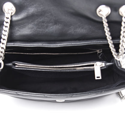 Saint Laurent Calfskin Y Quilted Monogram Medium Loulou Chain Satchel Black 4 of 11