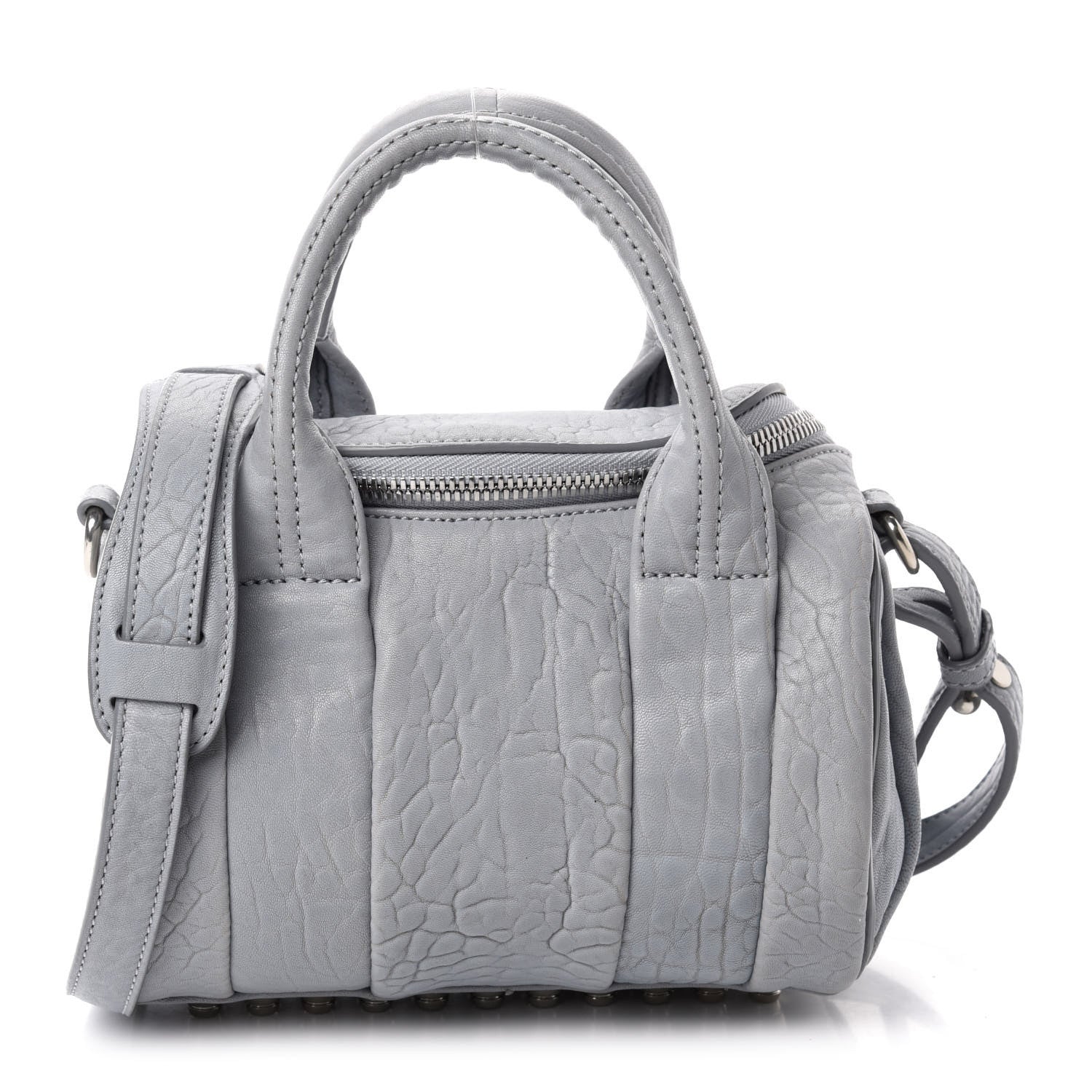 Alexander Wang Pebbled Lambskin Mini Rockie Carbon Rodhium Hardware 1 of 12
