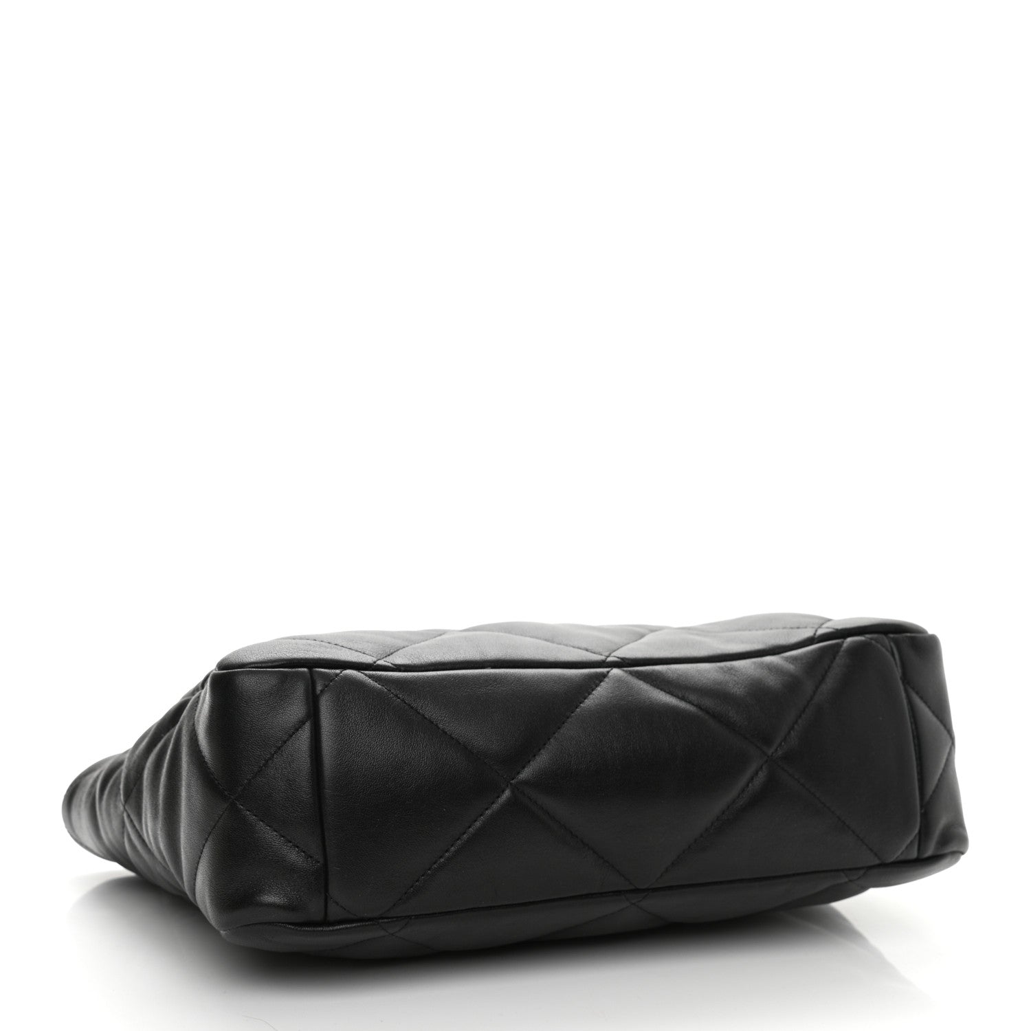 Chanel Lambskin Quilted Chanel 19 East West Shopping Bag Black 3 of 10