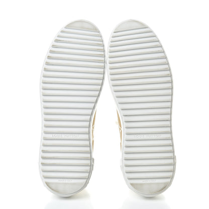 Louis Vuitton Monogram Giant Time Out Sneakers 37.5 Kaki White Beige 5 of 11