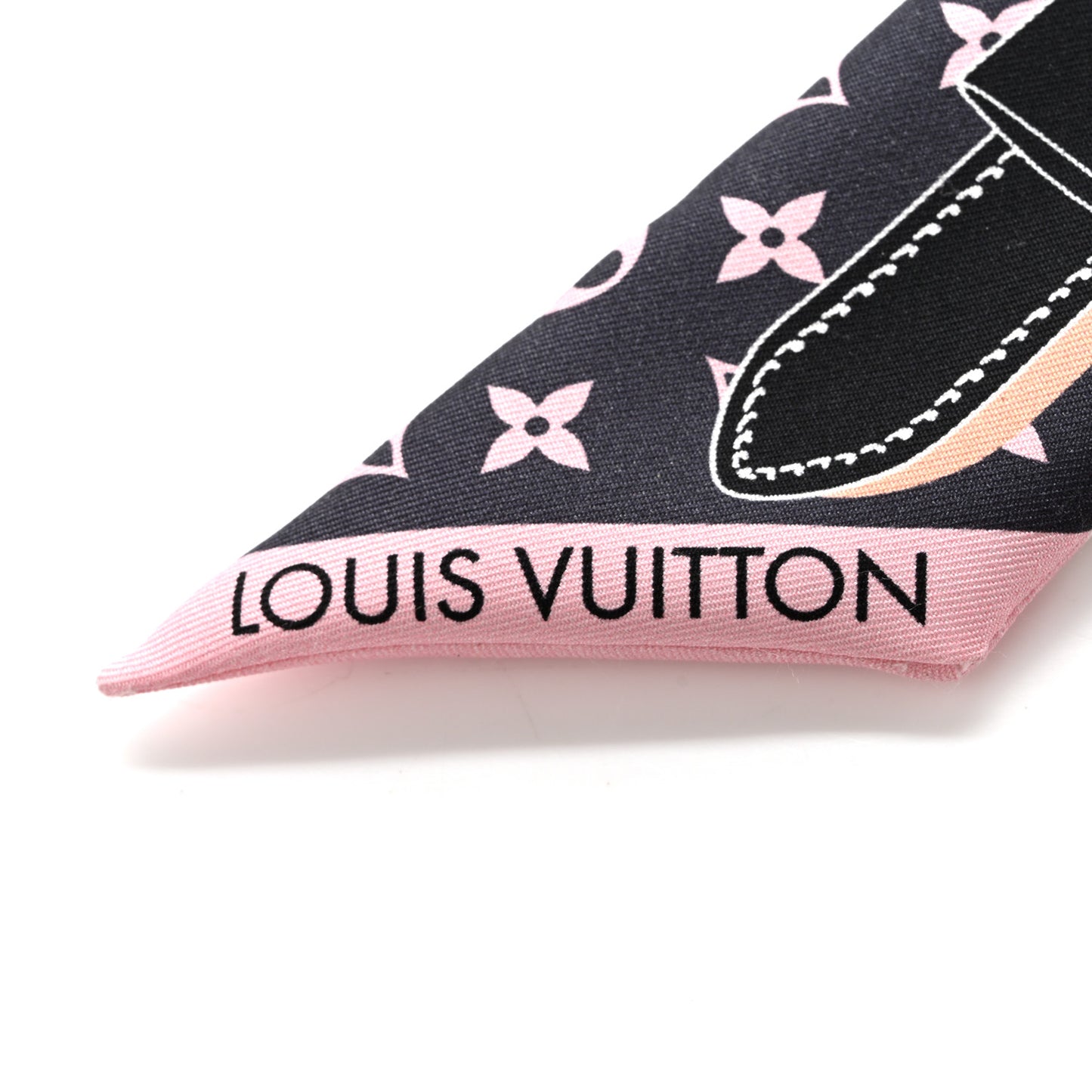 Silk Monogram Rising Confidential BB Bandeau Black Rose