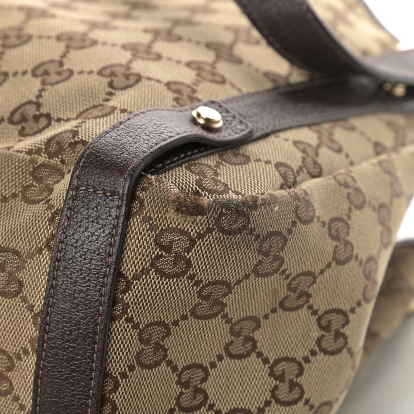 Monogram Medium Abbey Shoulder Bag Dark Brown