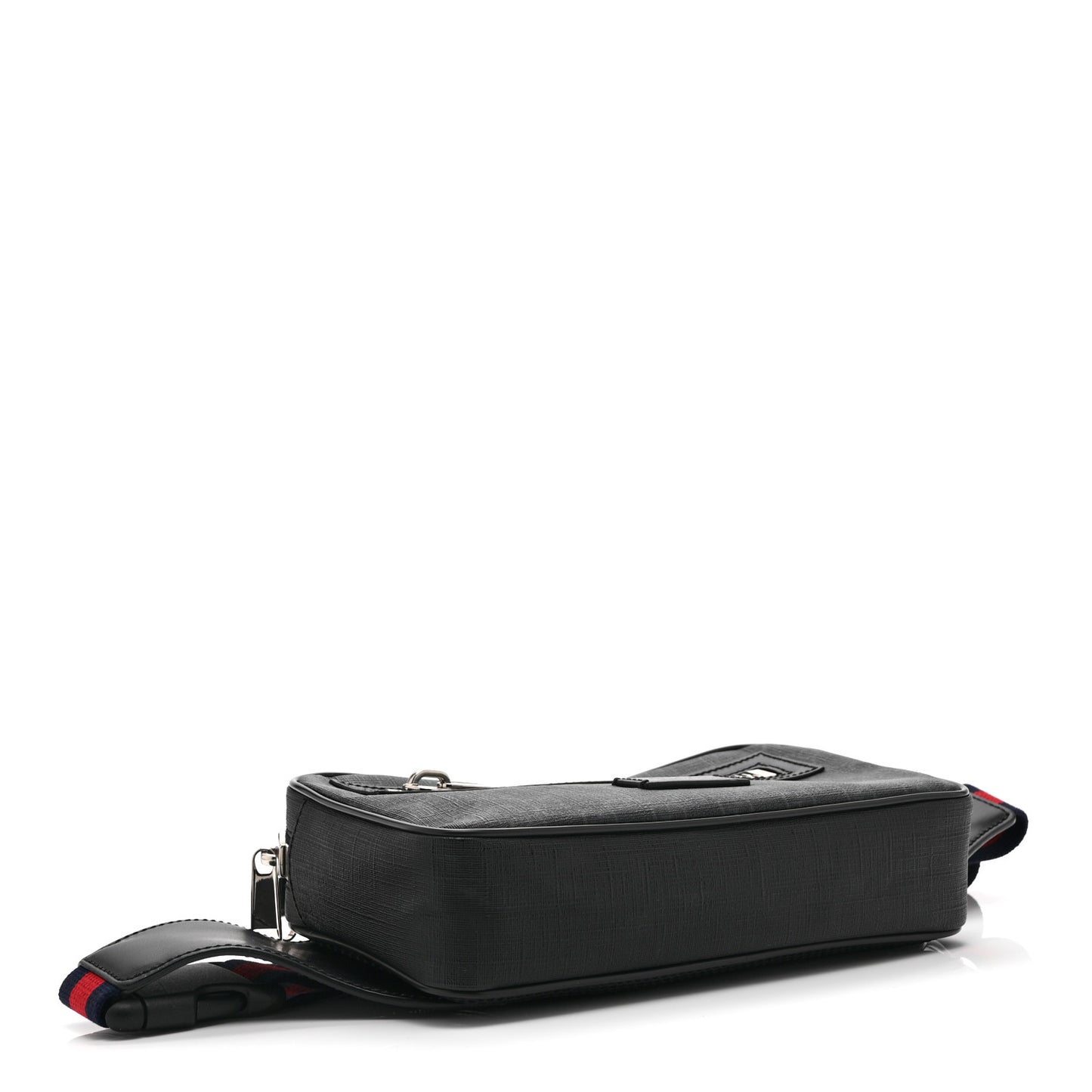 Soft GG Supreme Monogram Web Belt Bag Black Grey