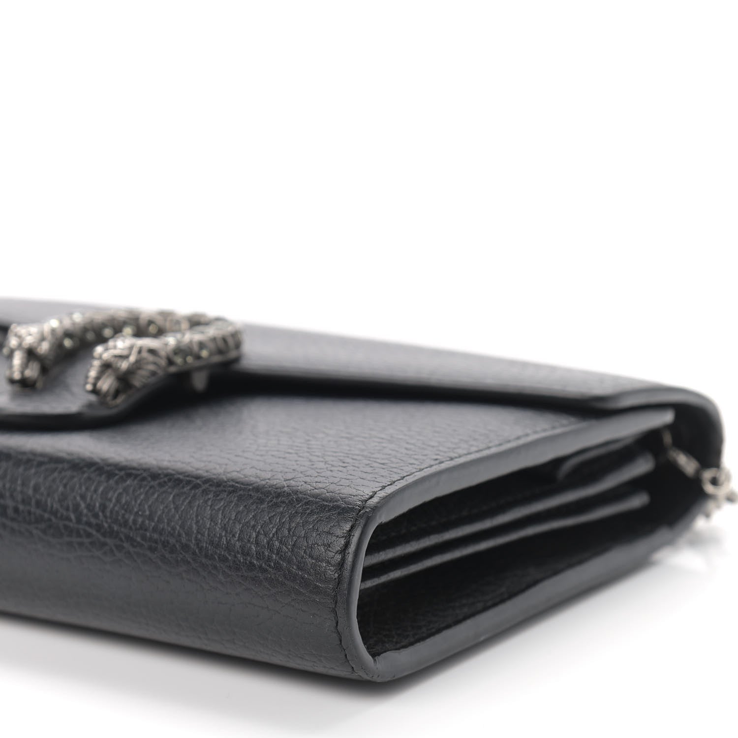 Gucci Calfskin Mini Dionysus Chain Wallet Black 11 of 14