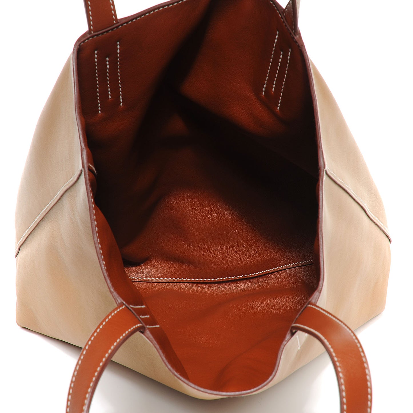 Sikkim Double Sens 30 Reversible Tote Biscuit and Fauve