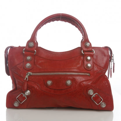 Balenciaga Chevre Giant City True Red 1 of 13
