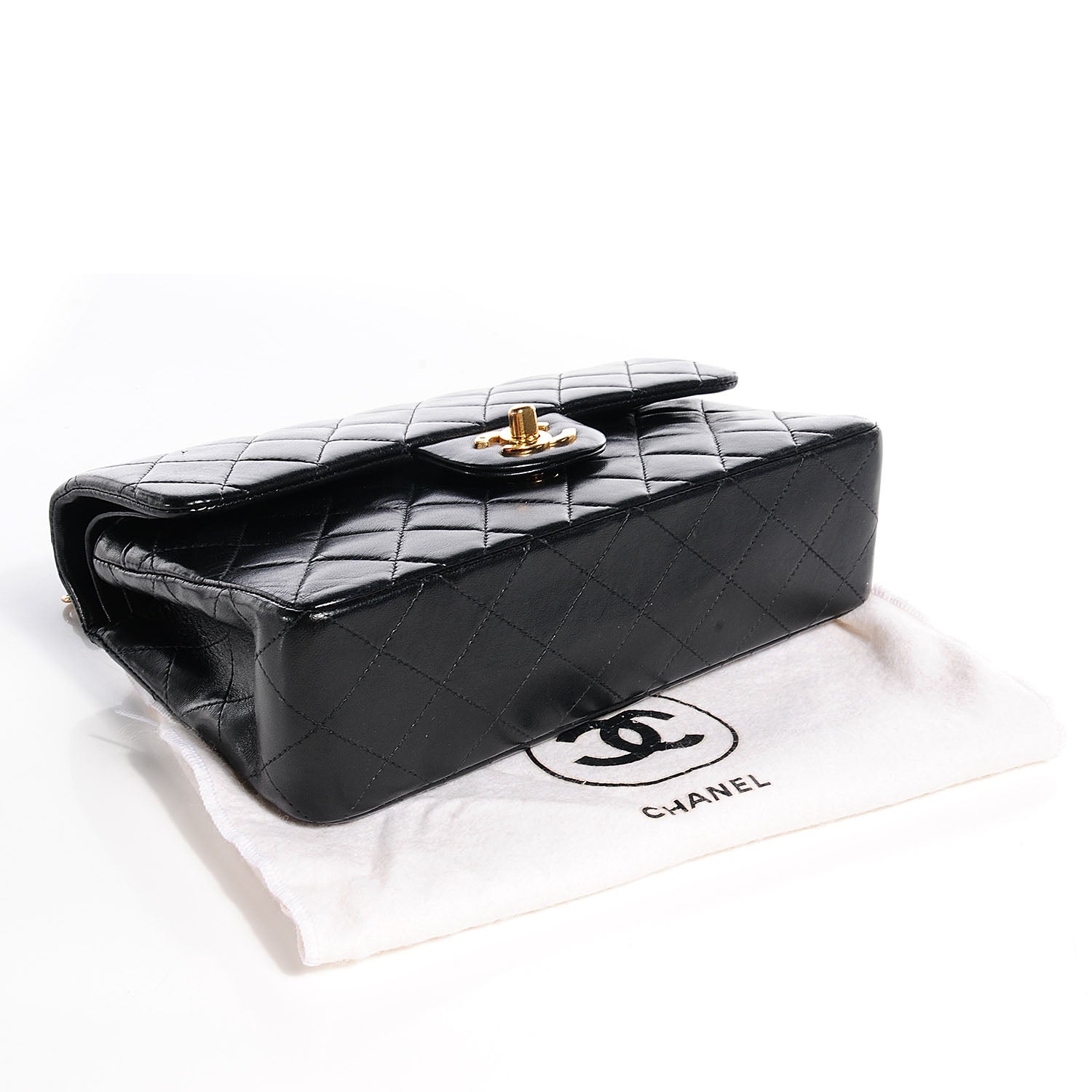 Chanel Lambskin Quilted Small Double Flap Black 4 of 8