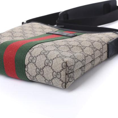 Gucci GG Supreme Monogram Web Messenger Bag Black 6 of 9