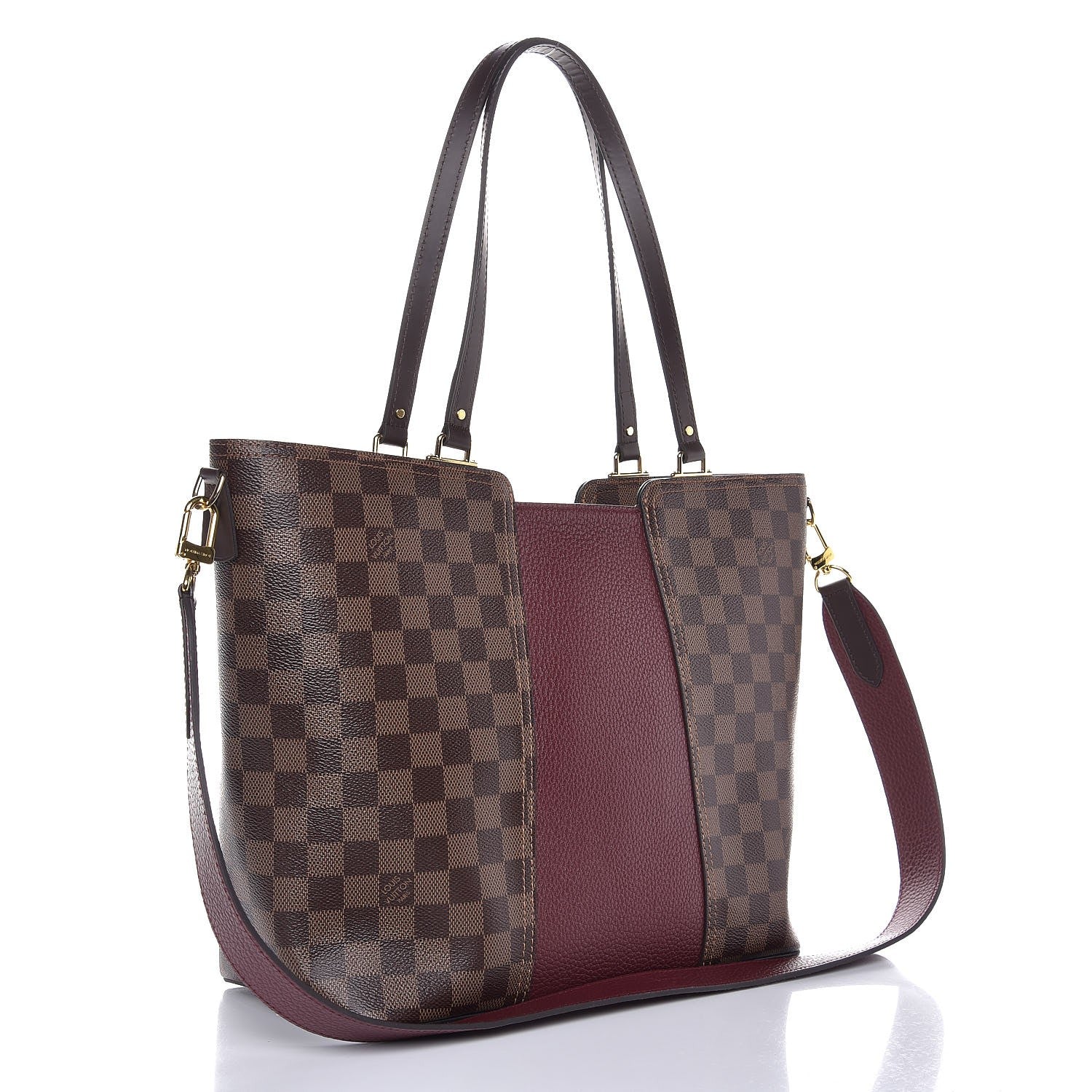 Louis Vuitton Damier Ebene Taurillon Jersey Bordeaux 4 of 8