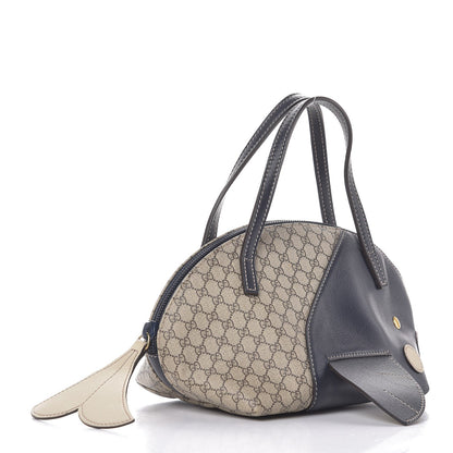 Gucci GG Supreme Monogram Children's Zoo Whale Mini Bag Navy 3 of 7