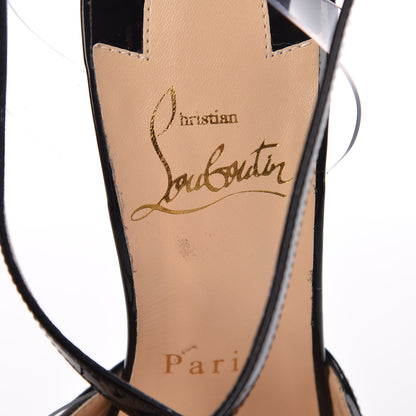 Christian Louboutin Patent PVC Cupidetta 100 Pumps 35.5 Black 5 of 8