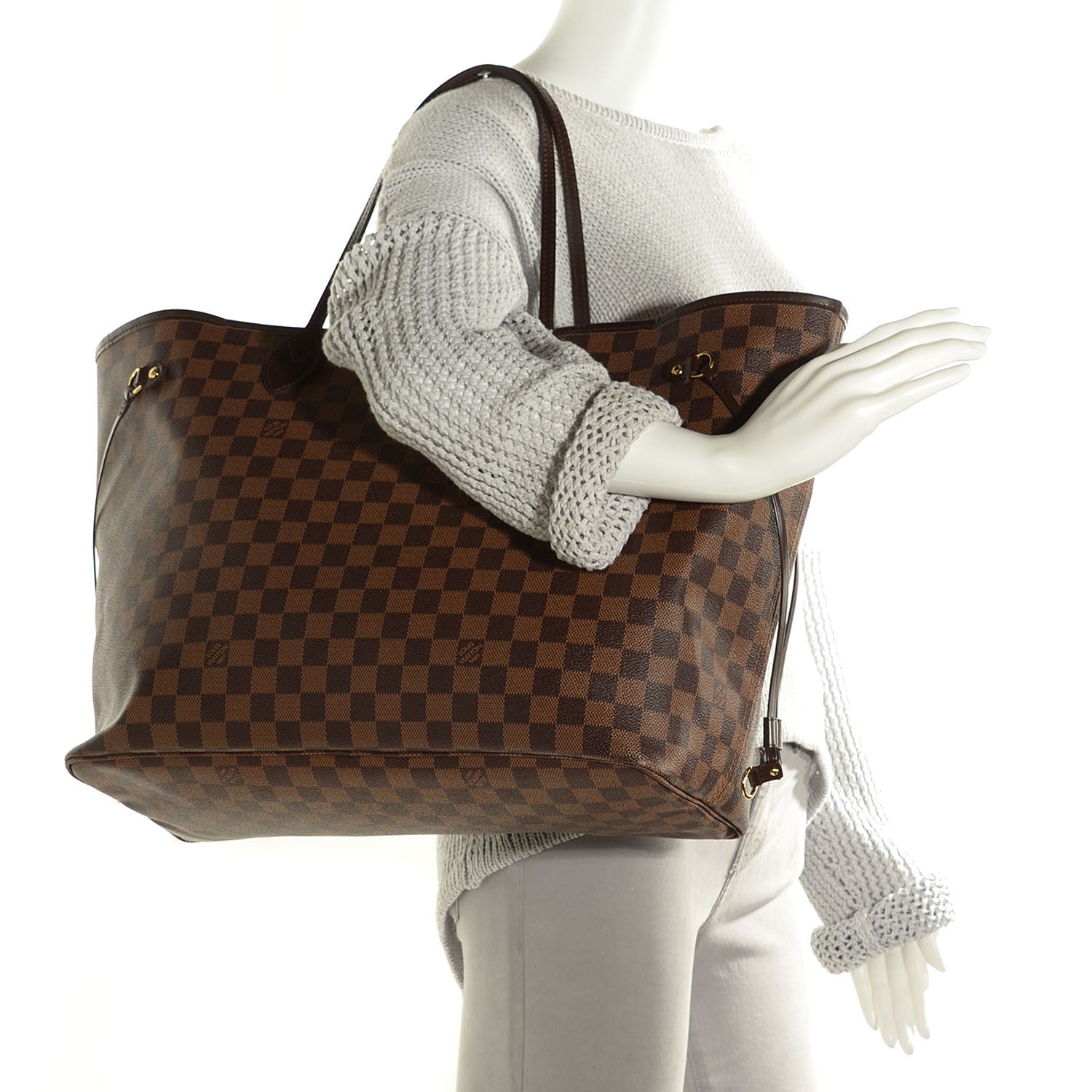 Louis Vuitton Damier Ebene Neverfull GM 2 of 8
