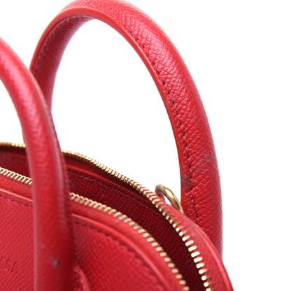 Balenciaga Grained Calfskin XXS Ville Top Handle Bag Rouge Coquelicot 11 of 22