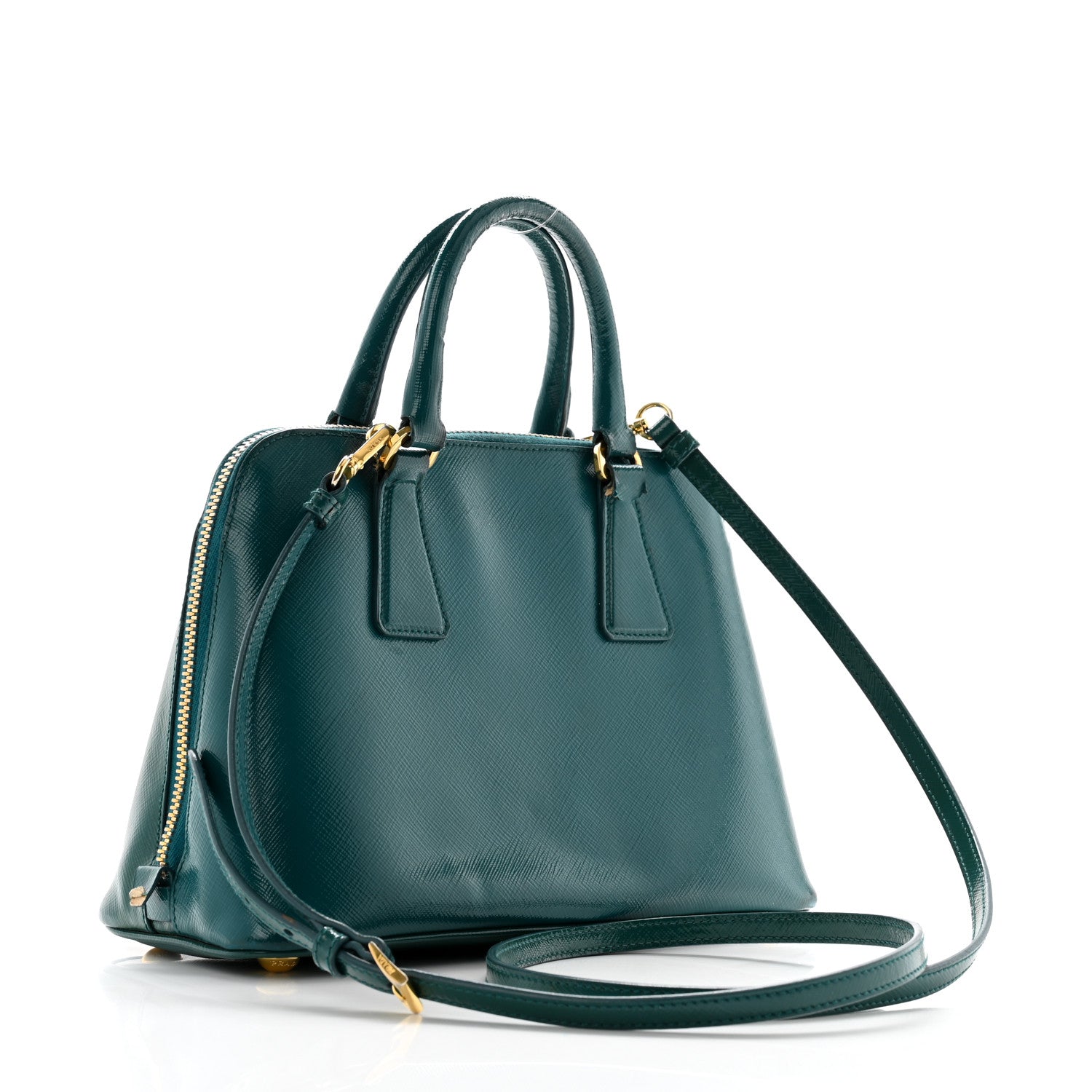 Prada Saffiano Vernice Lux Small Promenade Tote Ottanio 3 of 13