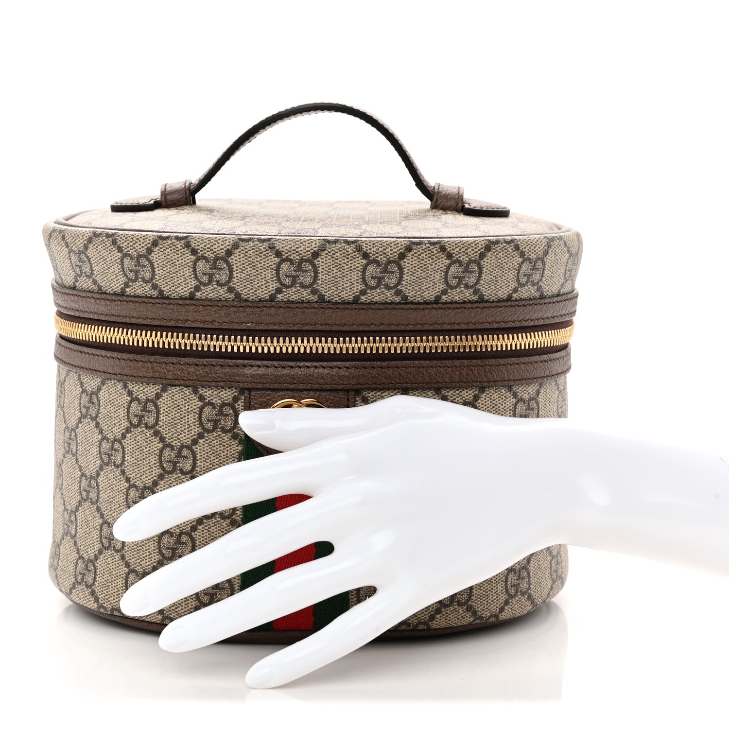 Gucci GG Supreme Monogram Ophidia Vanity Cosmetic Case 2 of 8