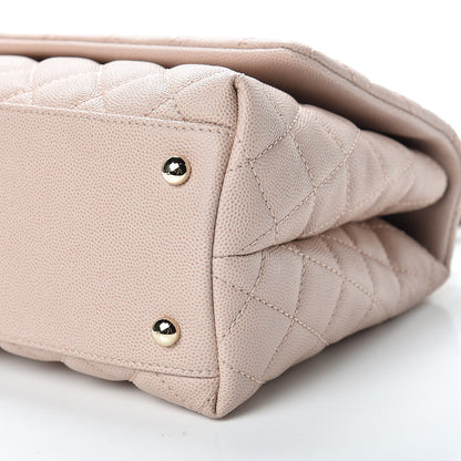 Chanel Caviar Quilted Small Coco Handle Flap Light Pink 10 of 11