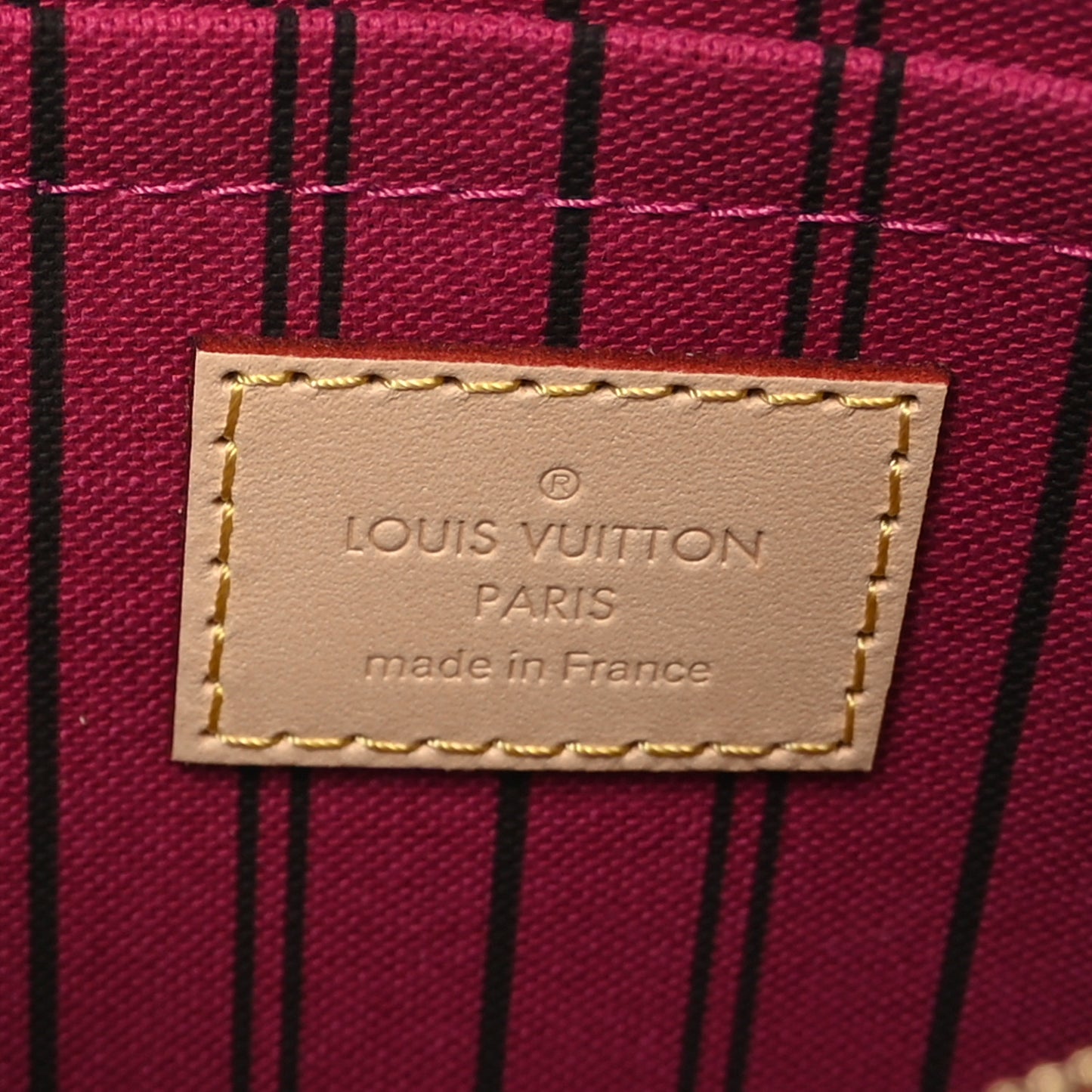 Monogram Neverfull MM GM Pochette Pivoine