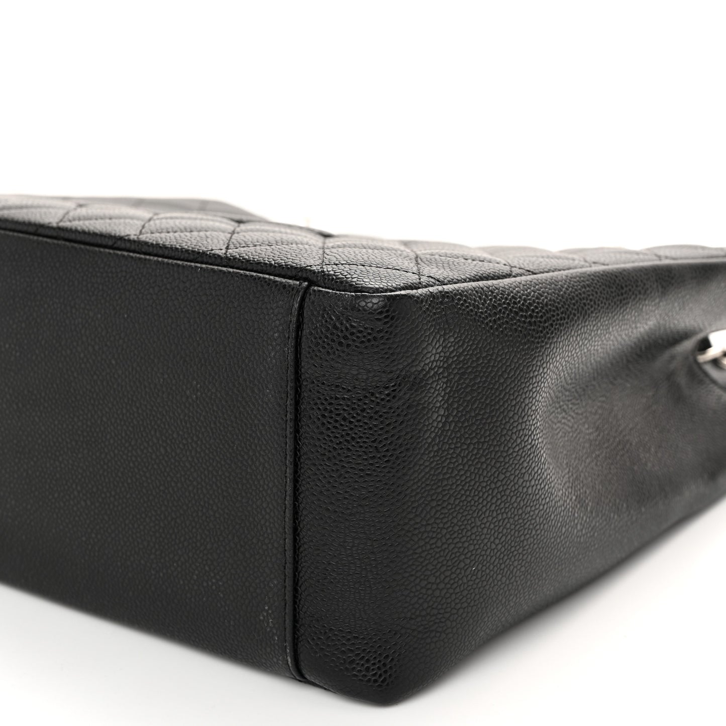 Caviar Quilted Grand Shopping Tote GST Black