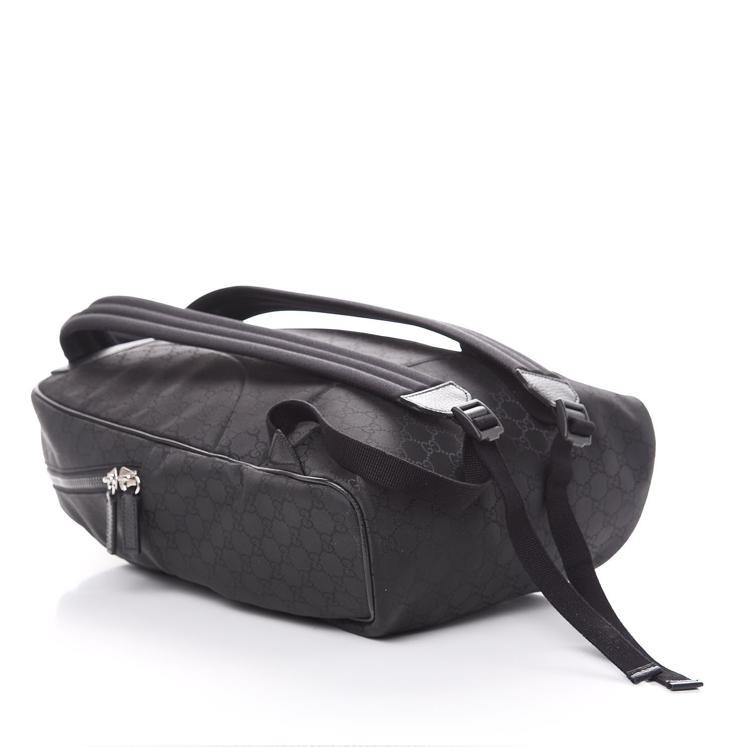 Gucci Nylon Monogram Slim Backpack Black 3 of 8