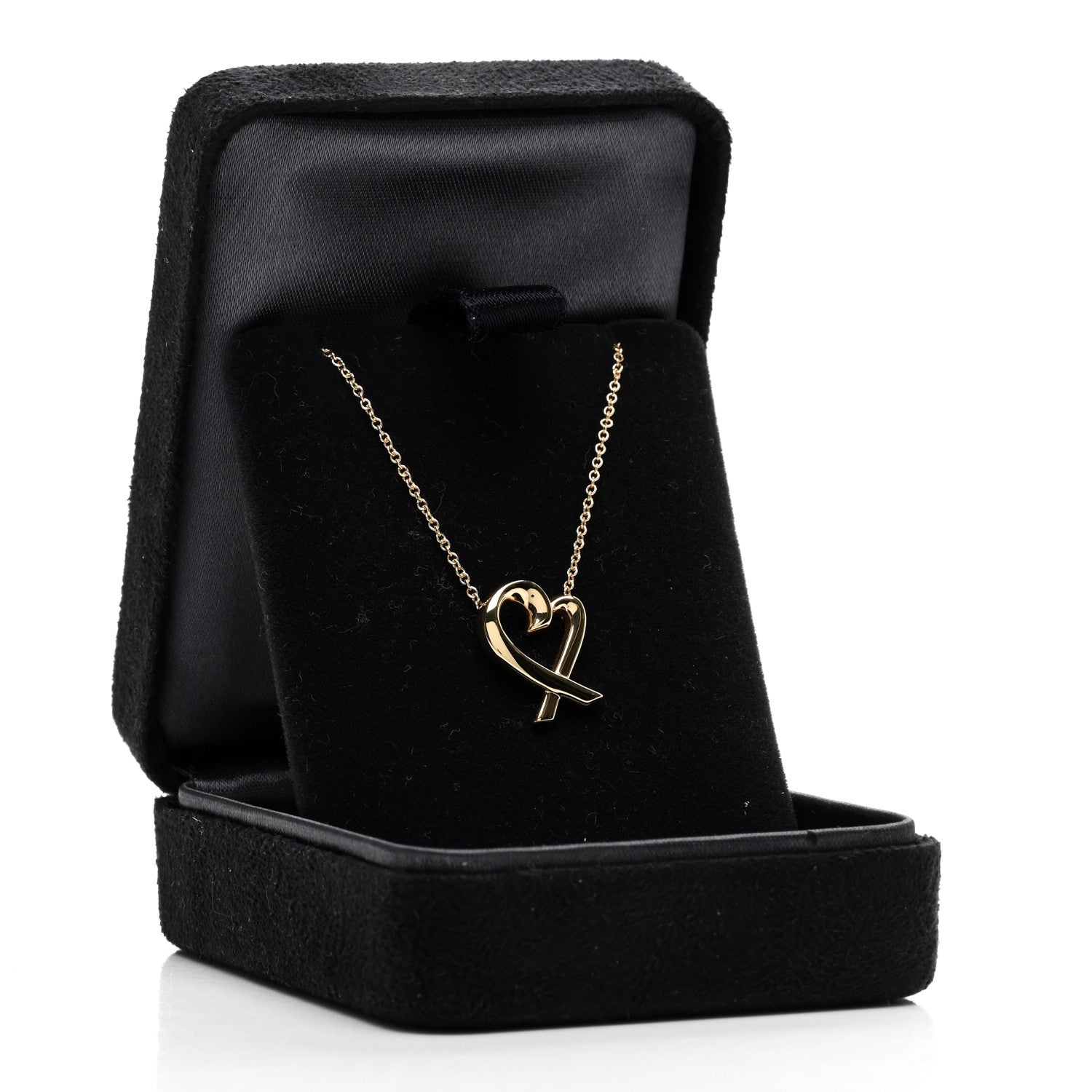 Tiffany 18K Yellow Gold Small Paloma Picasso Loving Heart Pendant Necklace 5 of 5