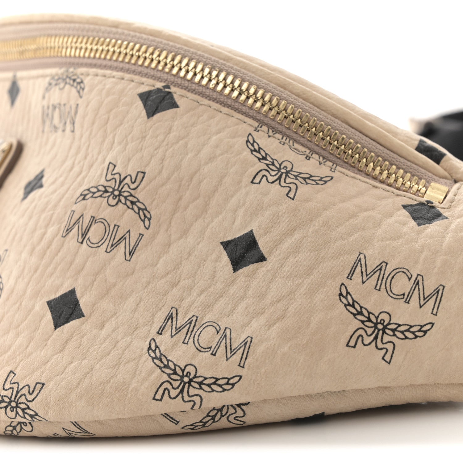 MCM Visetos Stark Belt Bag Beige 9 of 10