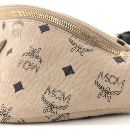 MCM Visetos Stark Belt Bag Beige 9 of 10