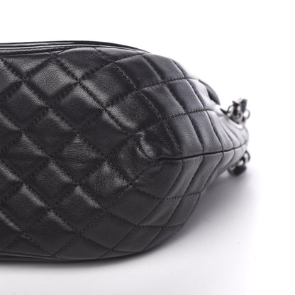 Chanel Lambskin Patent Classic Twist Crescent Flap Bag Black 5 of 9