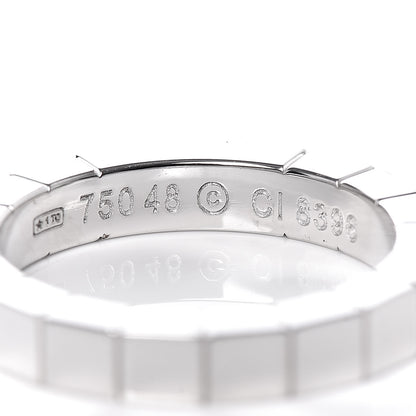 Cartier 18K White Gold Lanieres Ring 48 4.5 4 of 4