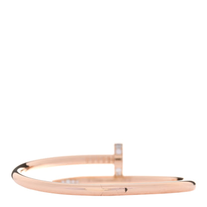 Cartier 18K Pink Gold Diamond Juste Un Clou Bracelet 15 2 of 5