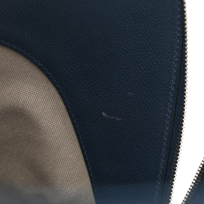 Hermes Evercolor 1923 Bolide 45 Baseball Bag Bleu De Malte Blanc 12 of 13