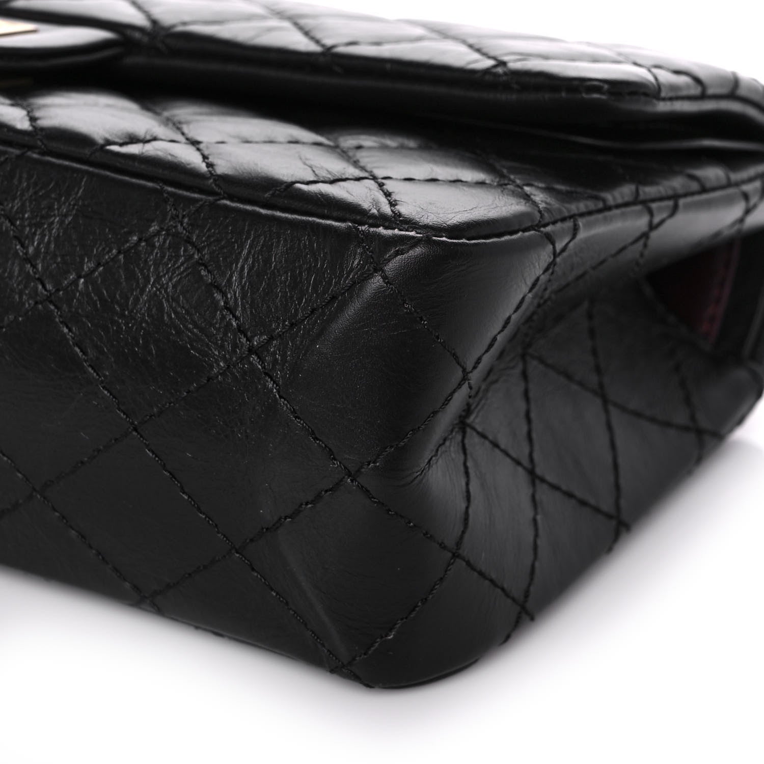 Chanel Aged Calfskin Quilted 2.55 Reissue 225 Flap Black 8 of 10