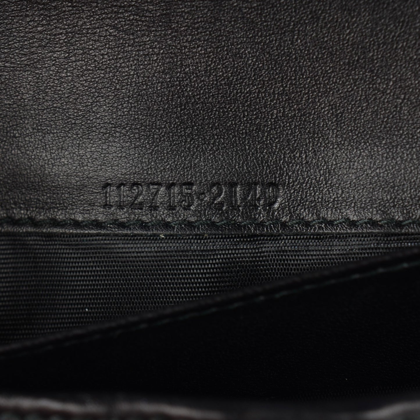 Guccissima Margaux Calfskin Metal Bar Continental Flap Wallet Black