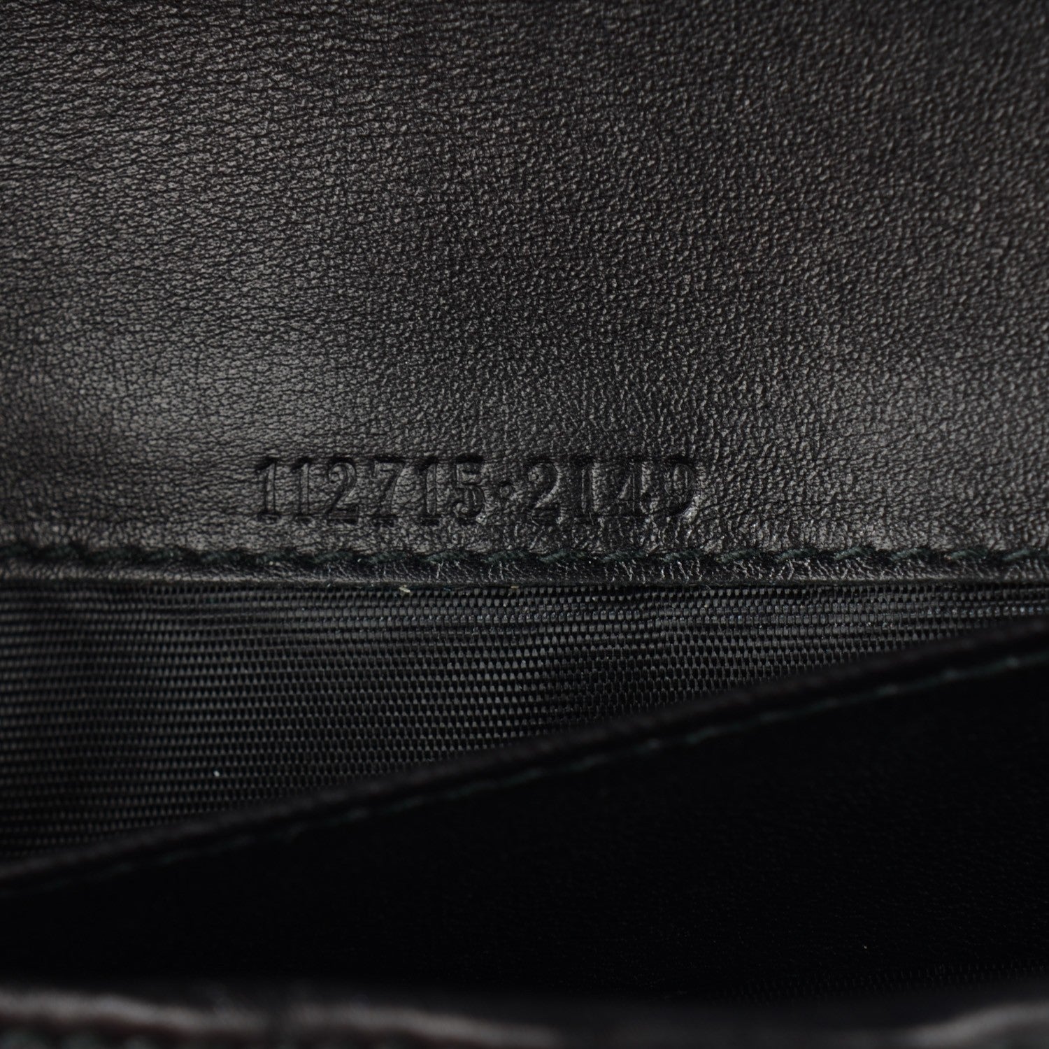 Gucci Guccissima Margaux Calfskin Metal Bar Continental Flap Wallet Black 10 of 10